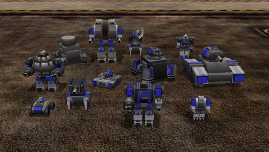 GEAR commander and a few units